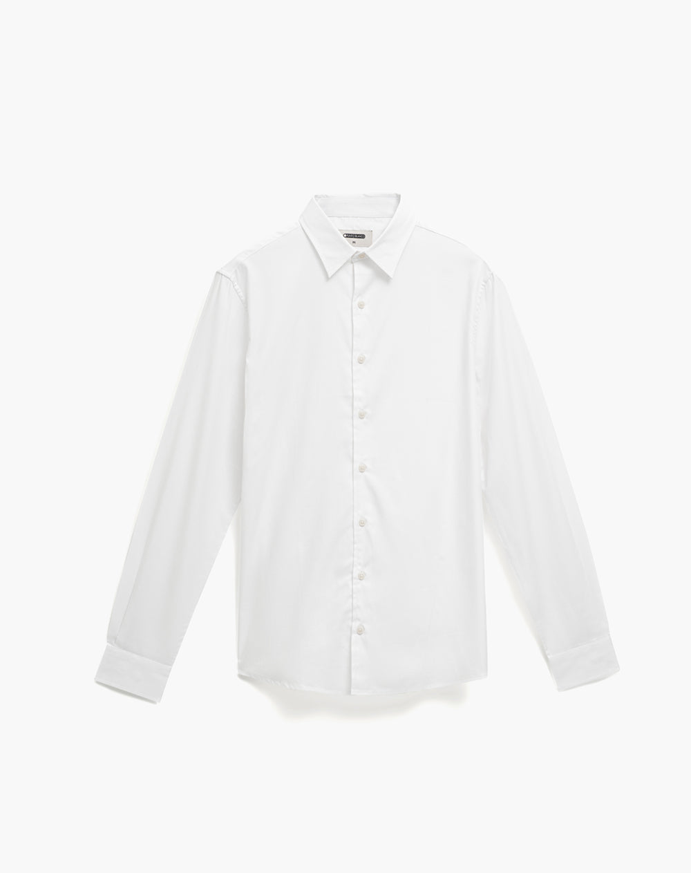 Camisa regular fit manga larga blanca