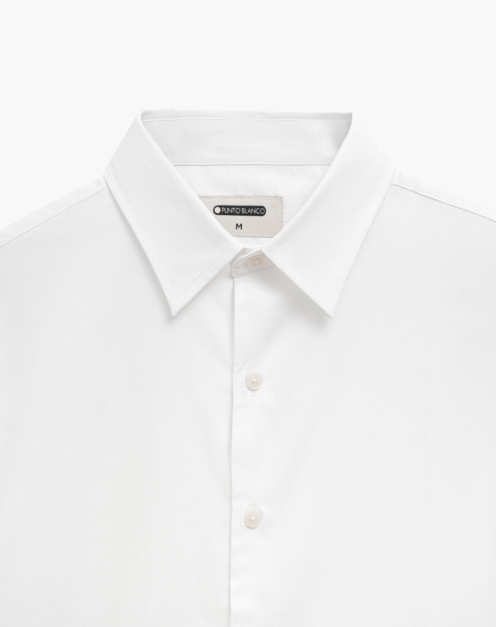 Camisa regular fit manga larga blanca