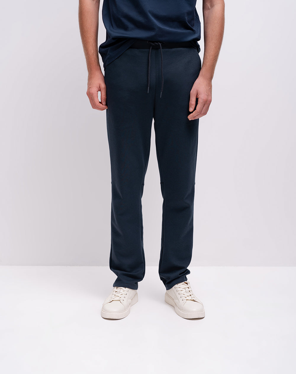 Jogger confort regular tacto suave azul hombre