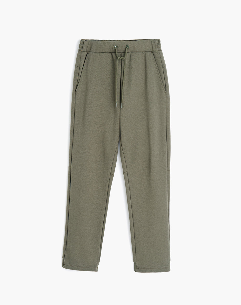 Jogger regular fit tiro medio verde