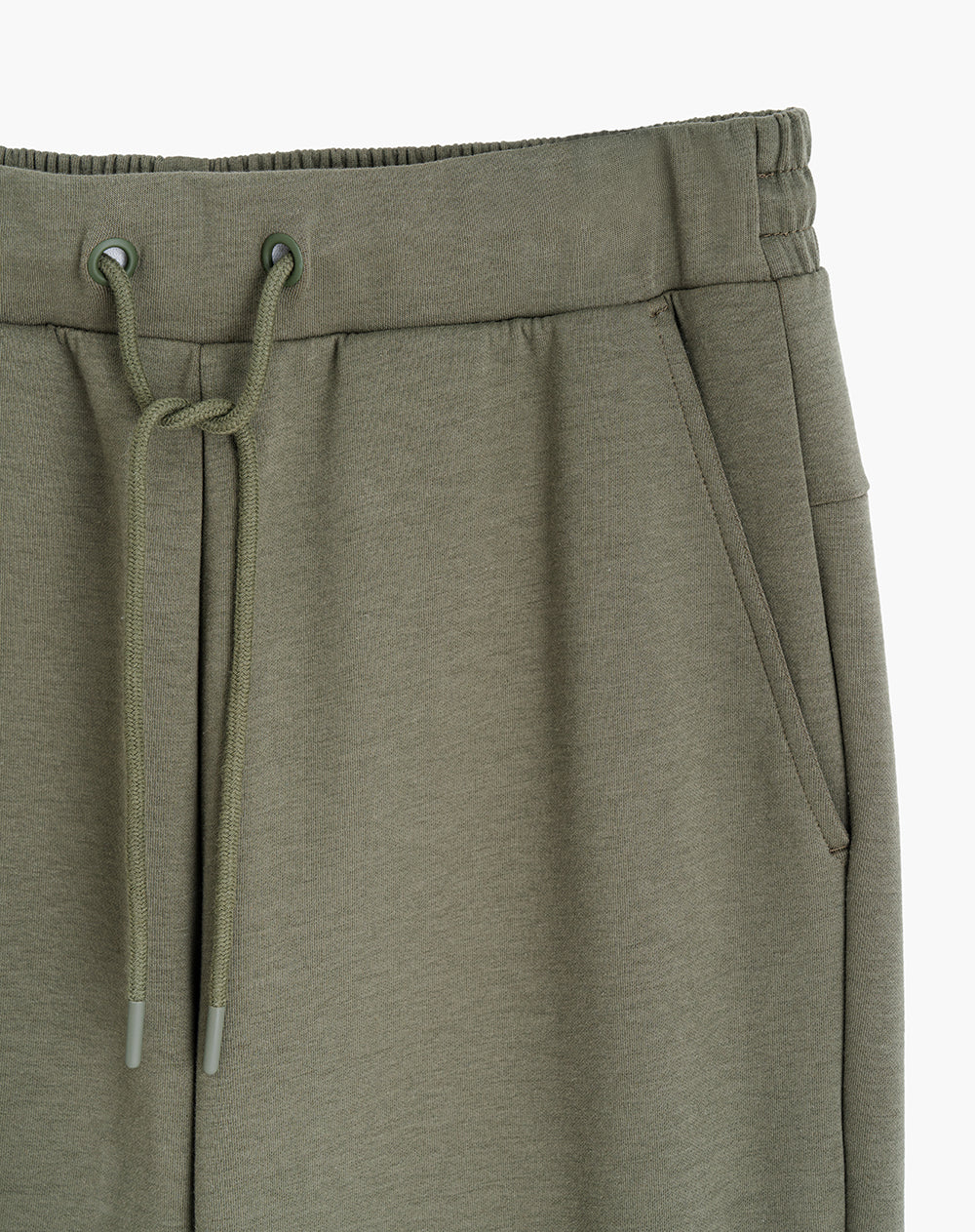 Jogger regular fit tiro medio verde