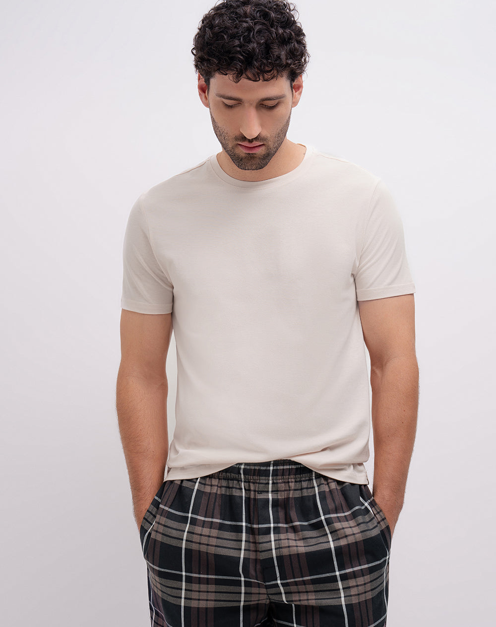Pijama regular fit manga corta surtida