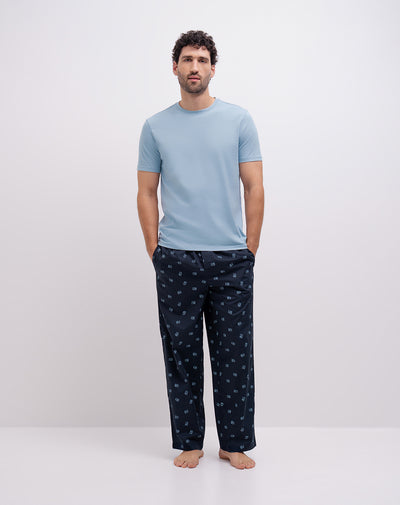 Camiseta + pantalón de pijama algodón surtida hombre