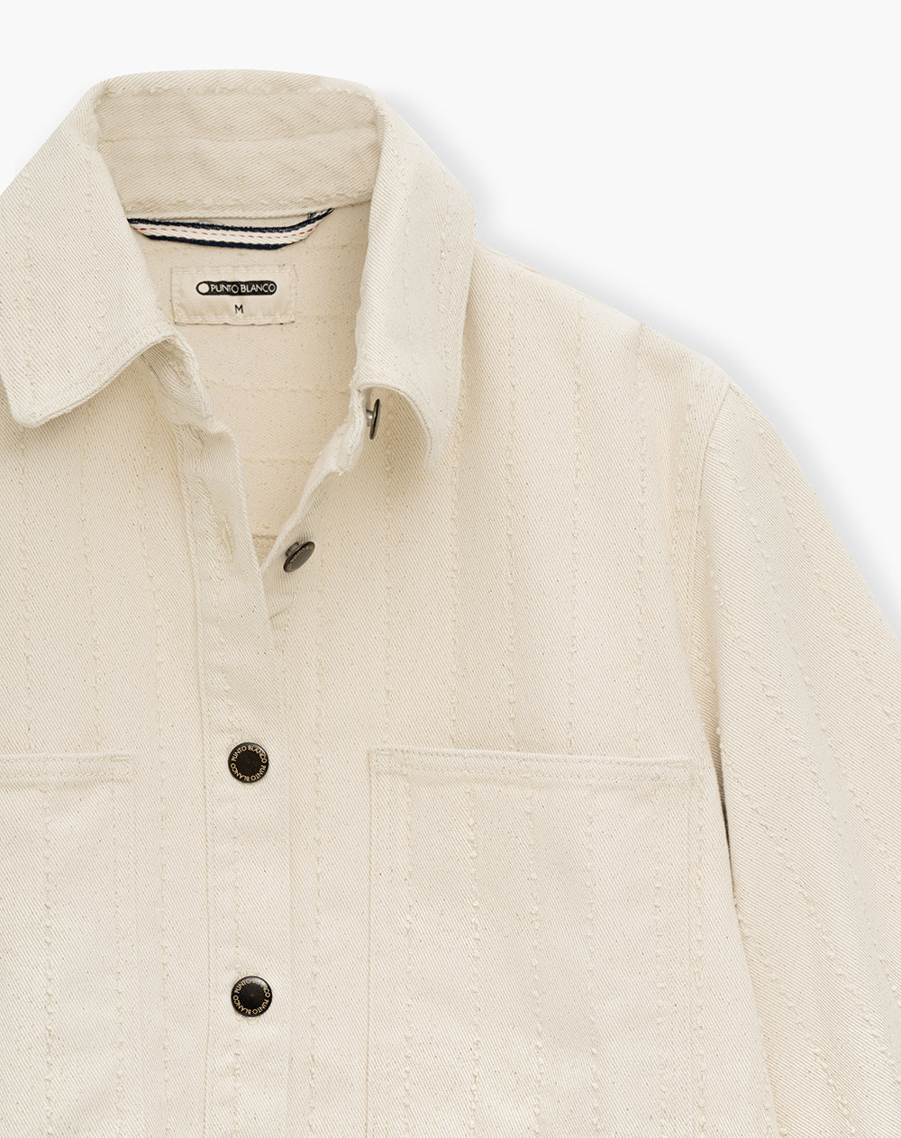 Camisa oversized fit manga larga denim habano