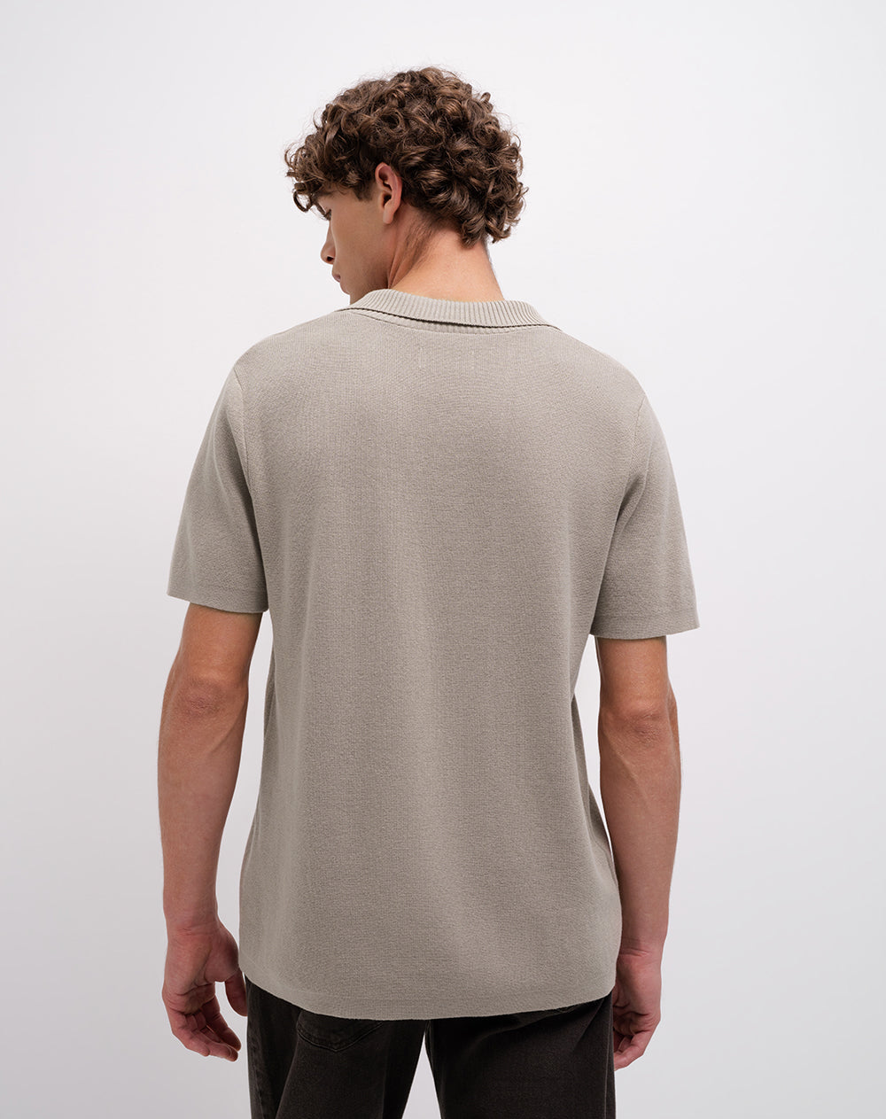 Polo regular tejido de punto algodón hombre