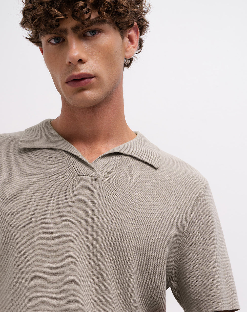 Polo regular tejido de punto algodón hombre