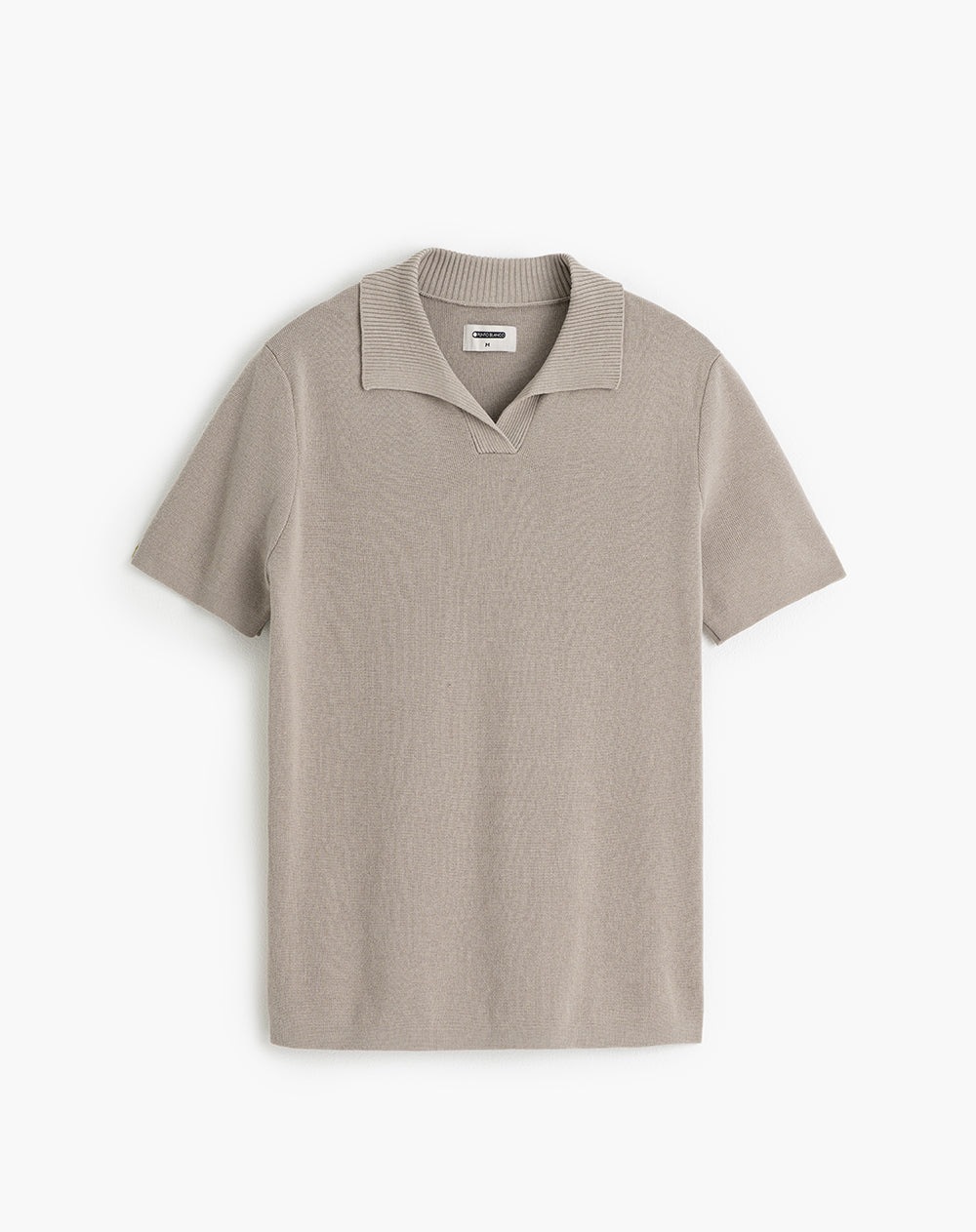Polo regular fit taupe hombre