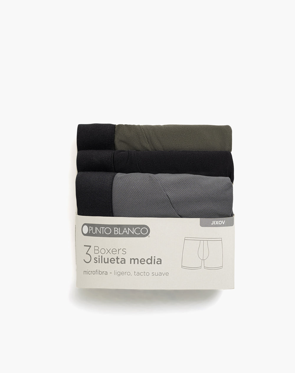 Bóxer deportivo medio microfibra x3und surtido