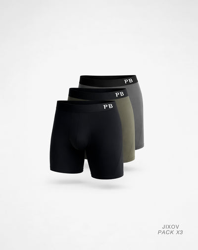 Bóxer deportivo medio microfibra x3und surtido