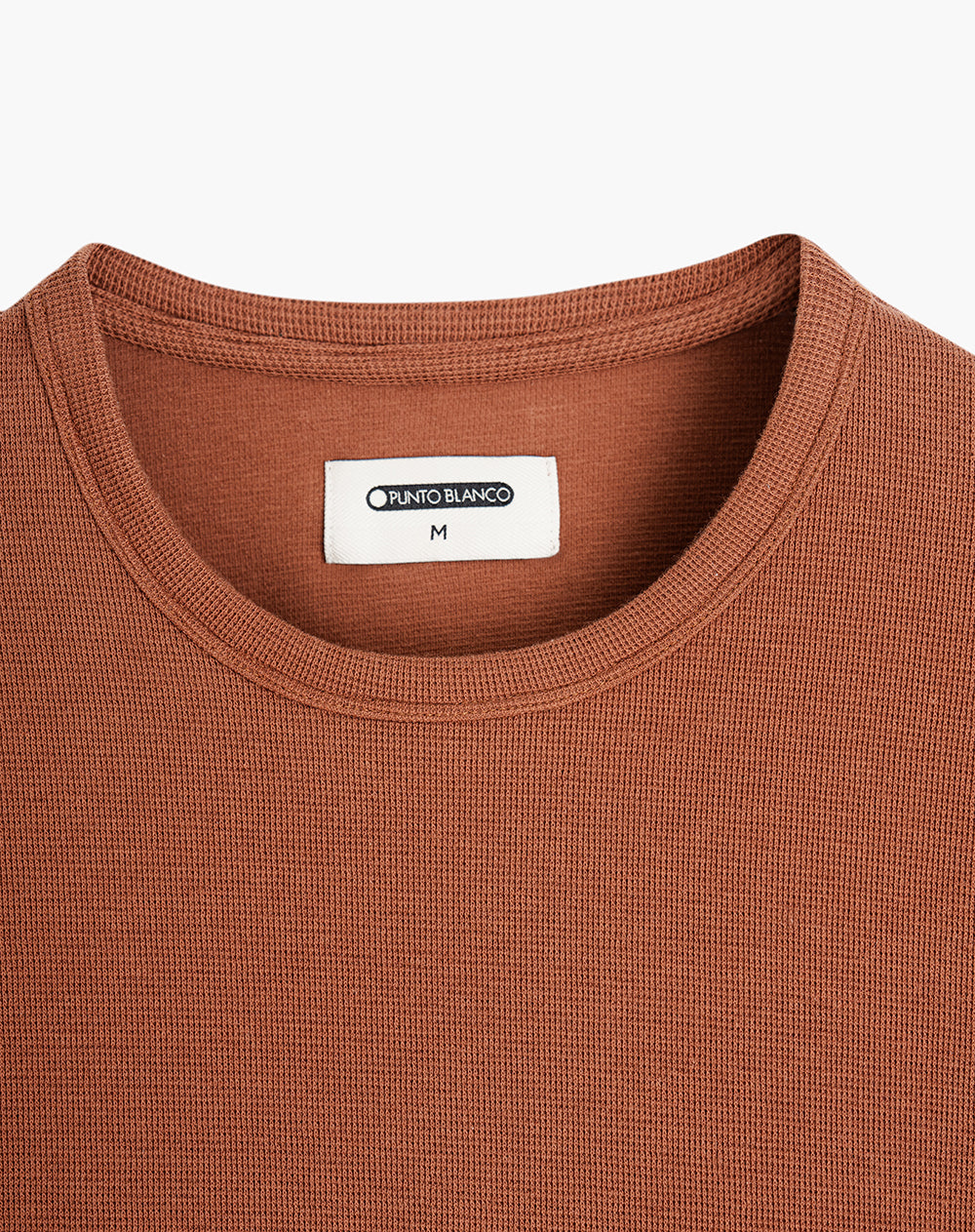 Camiseta regular fit manga corta café