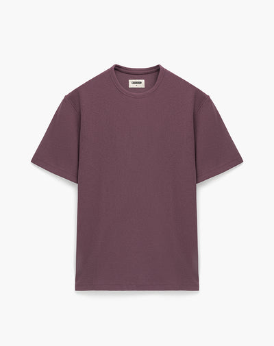 Camiseta regular algodón morada hombre