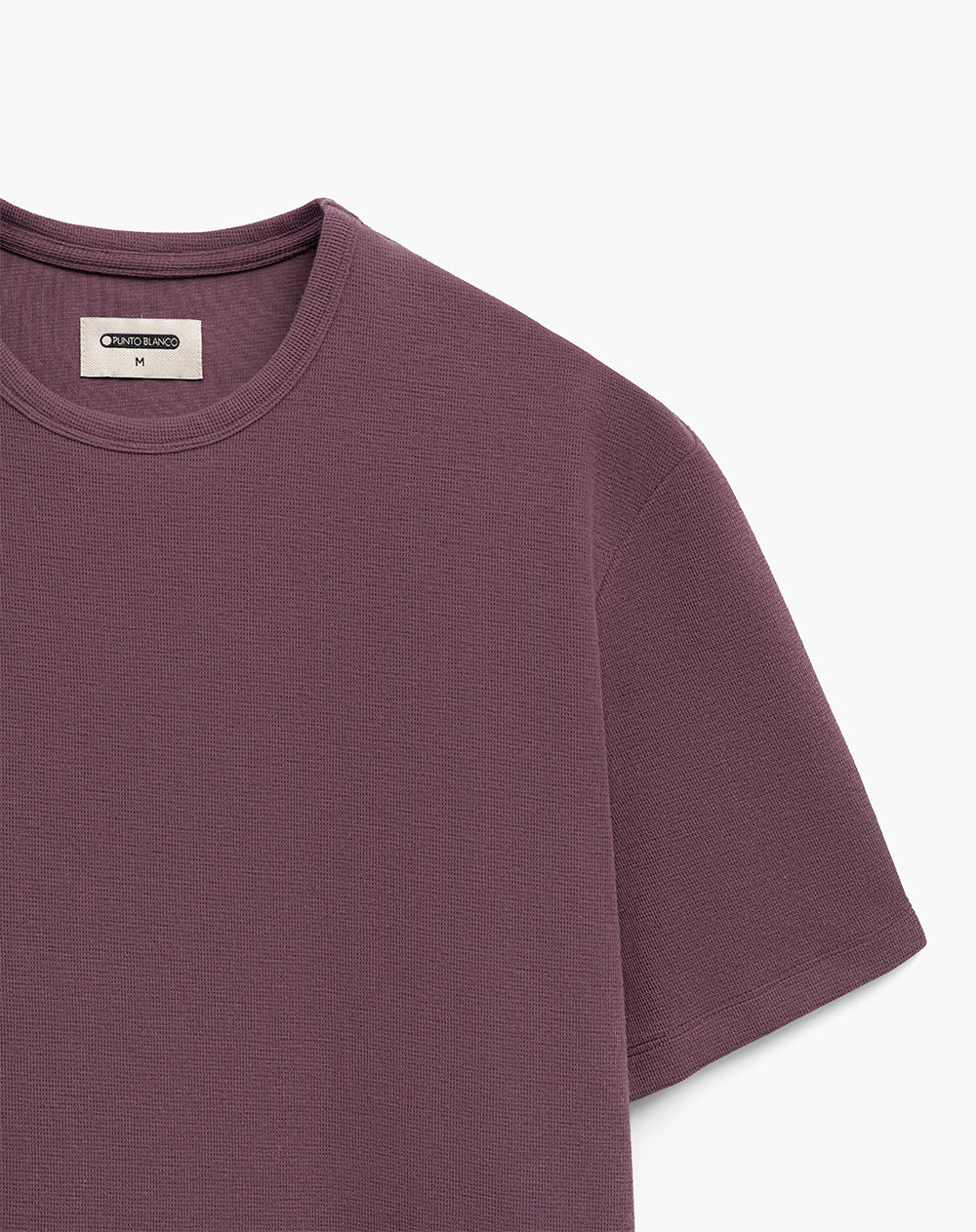 Camiseta regular algodón morada hombre