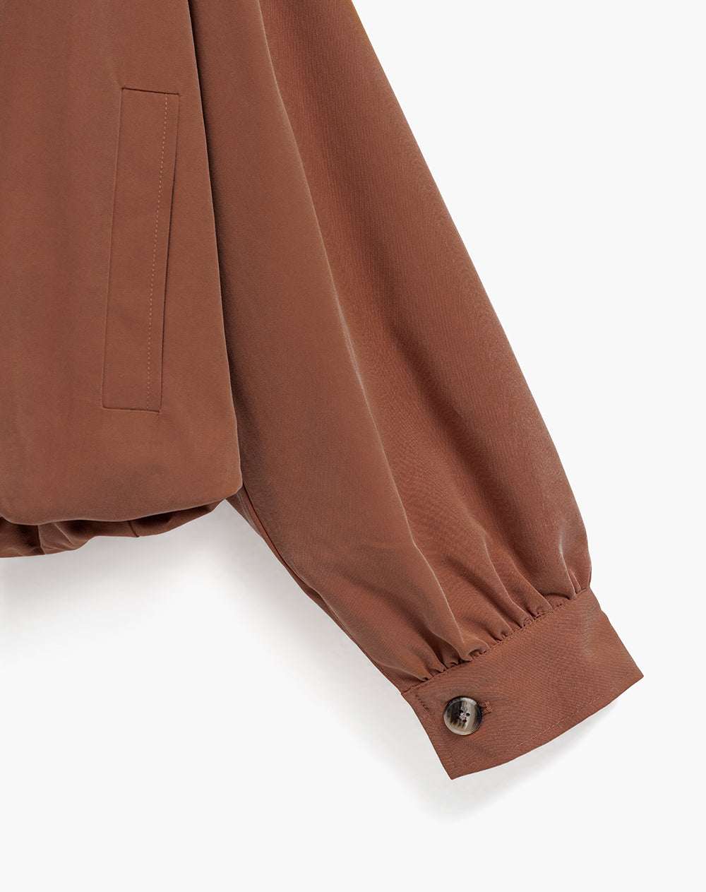 Chaqueta bomber café mujer