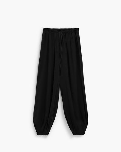 Pantalón oversized fit tiro alto negro