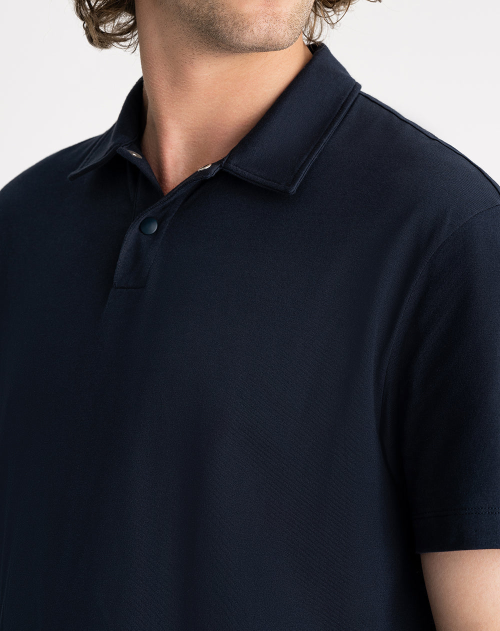 Polo regular algodón jersey azul