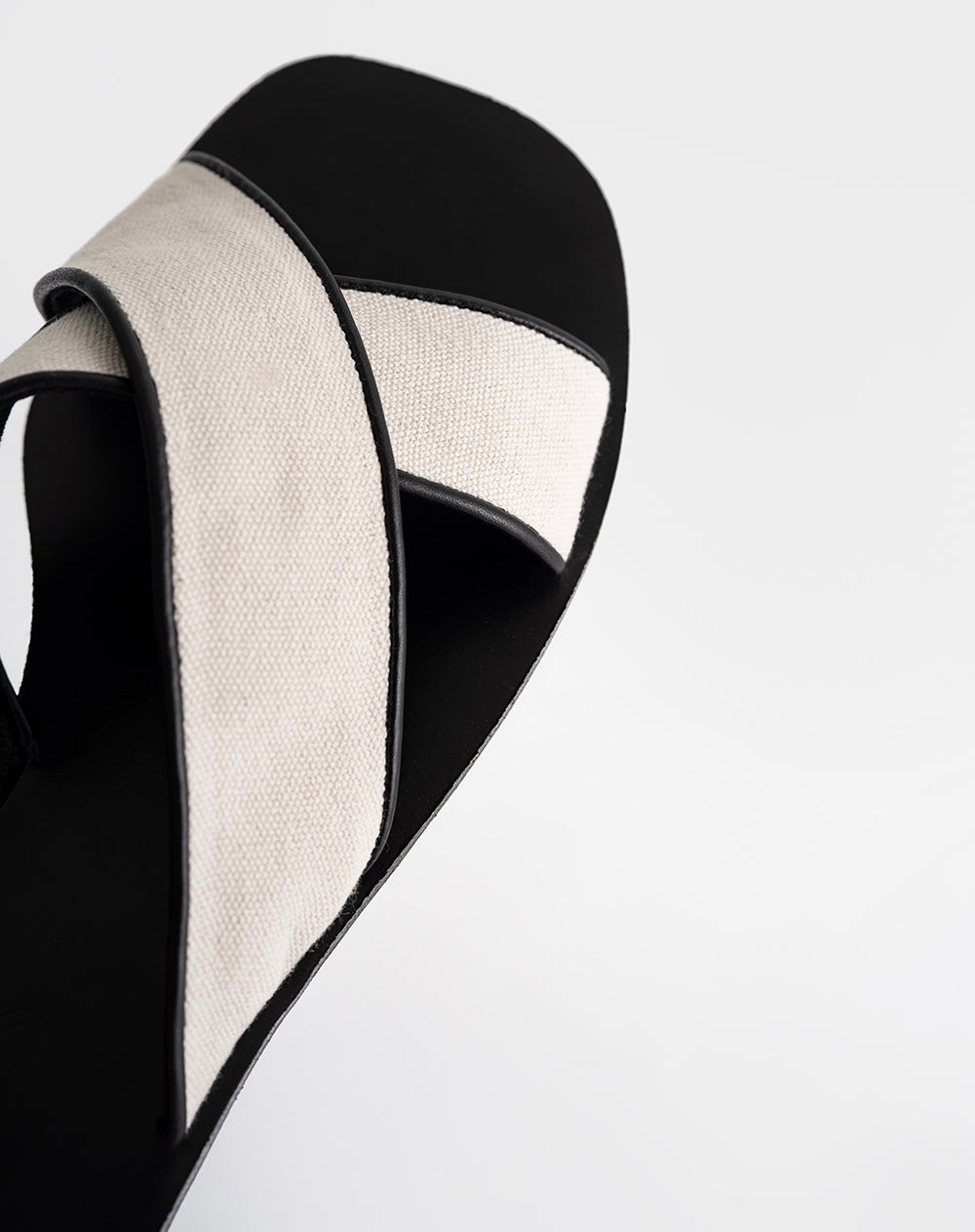 Sandalias crudo mujer