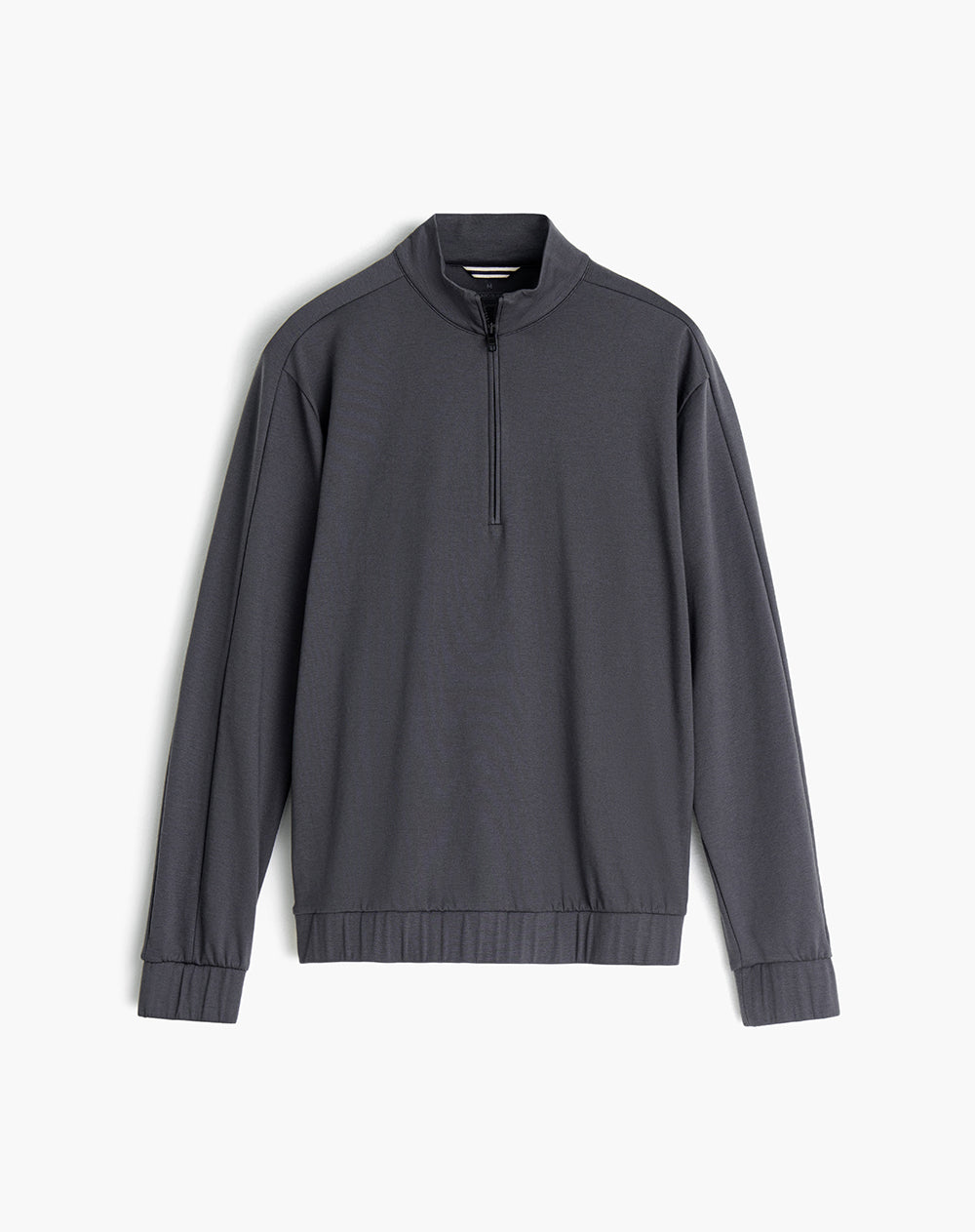 Buzo tipo polo regular algodón gris hombre