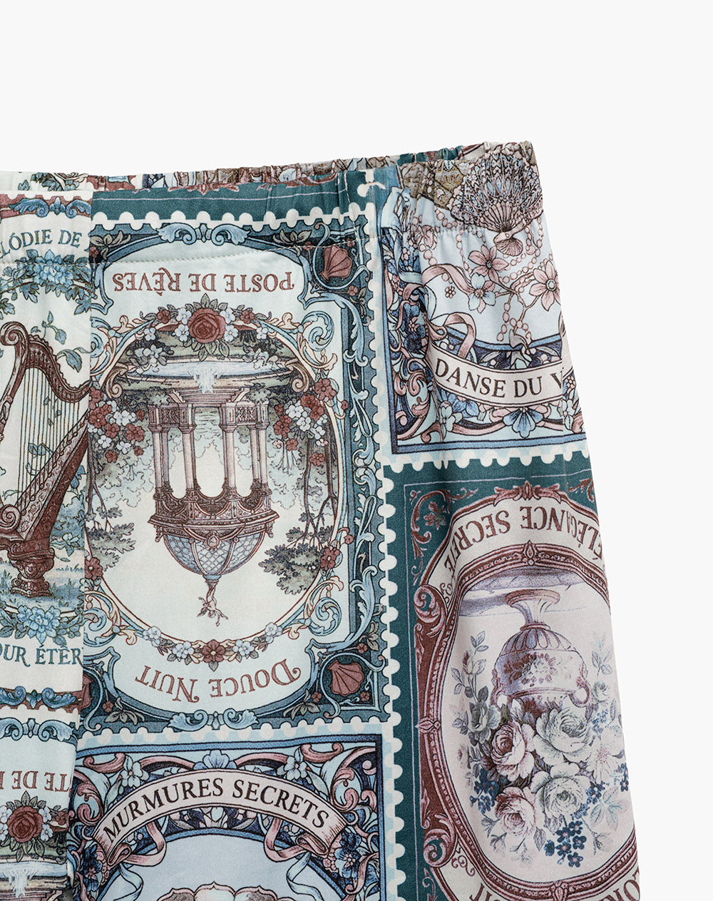 Short pantaloneta verde estampado
