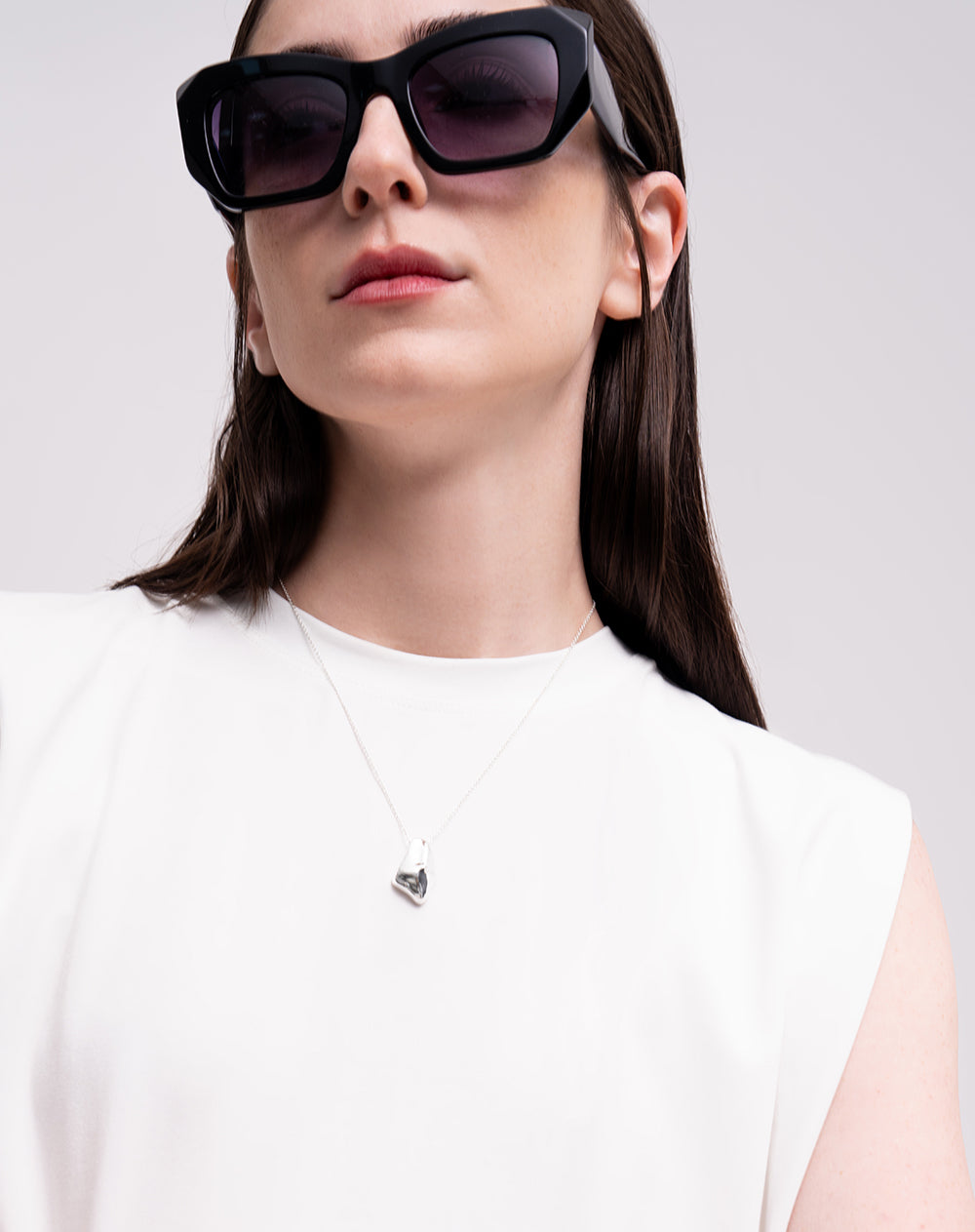 Collar plateado