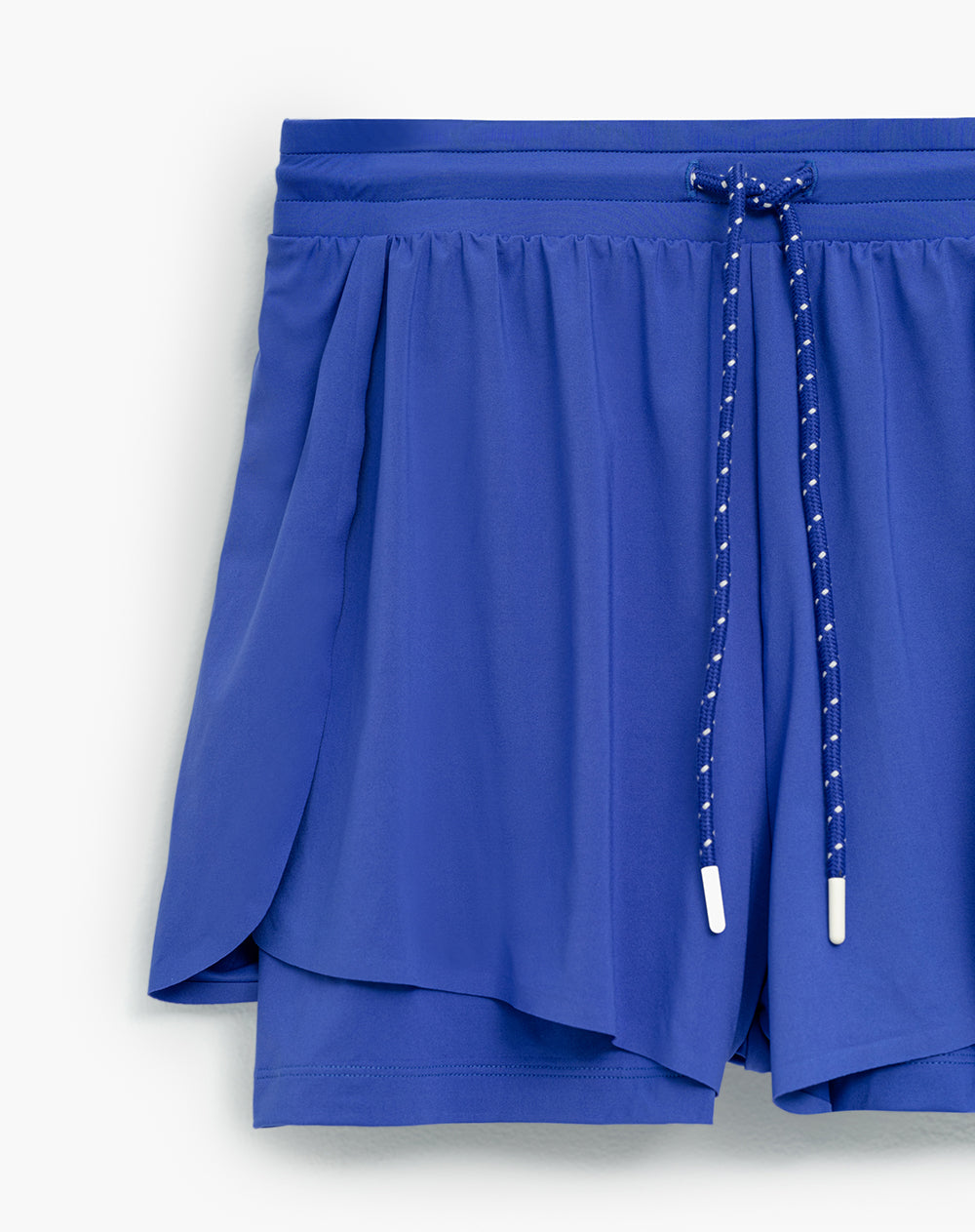 Short deportivo ciclista interno azul mujer