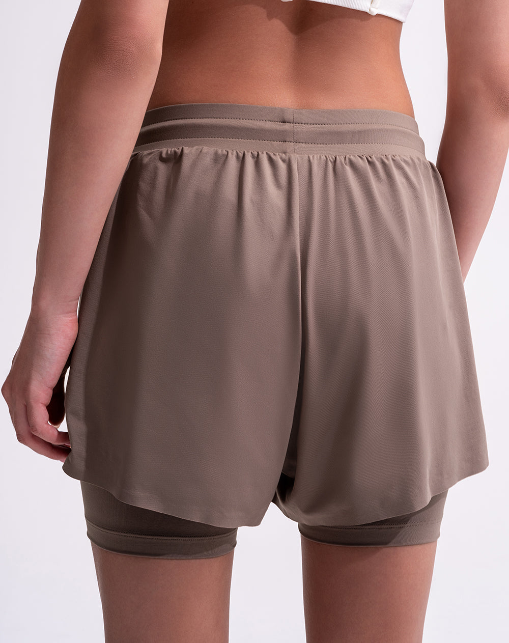 Short deportivo ciclista interno café mujer