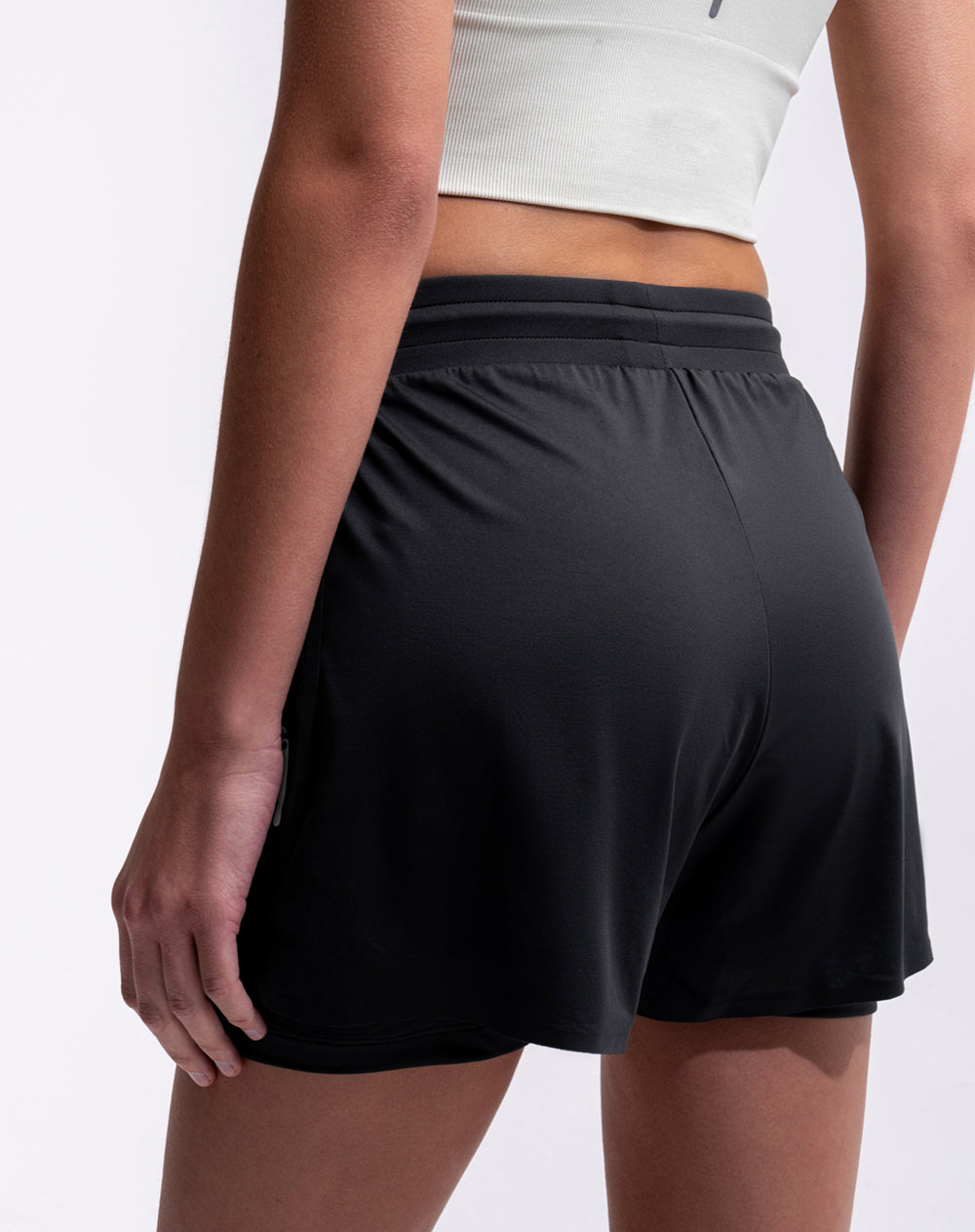 Short deportivo ciclista interno negra mujer