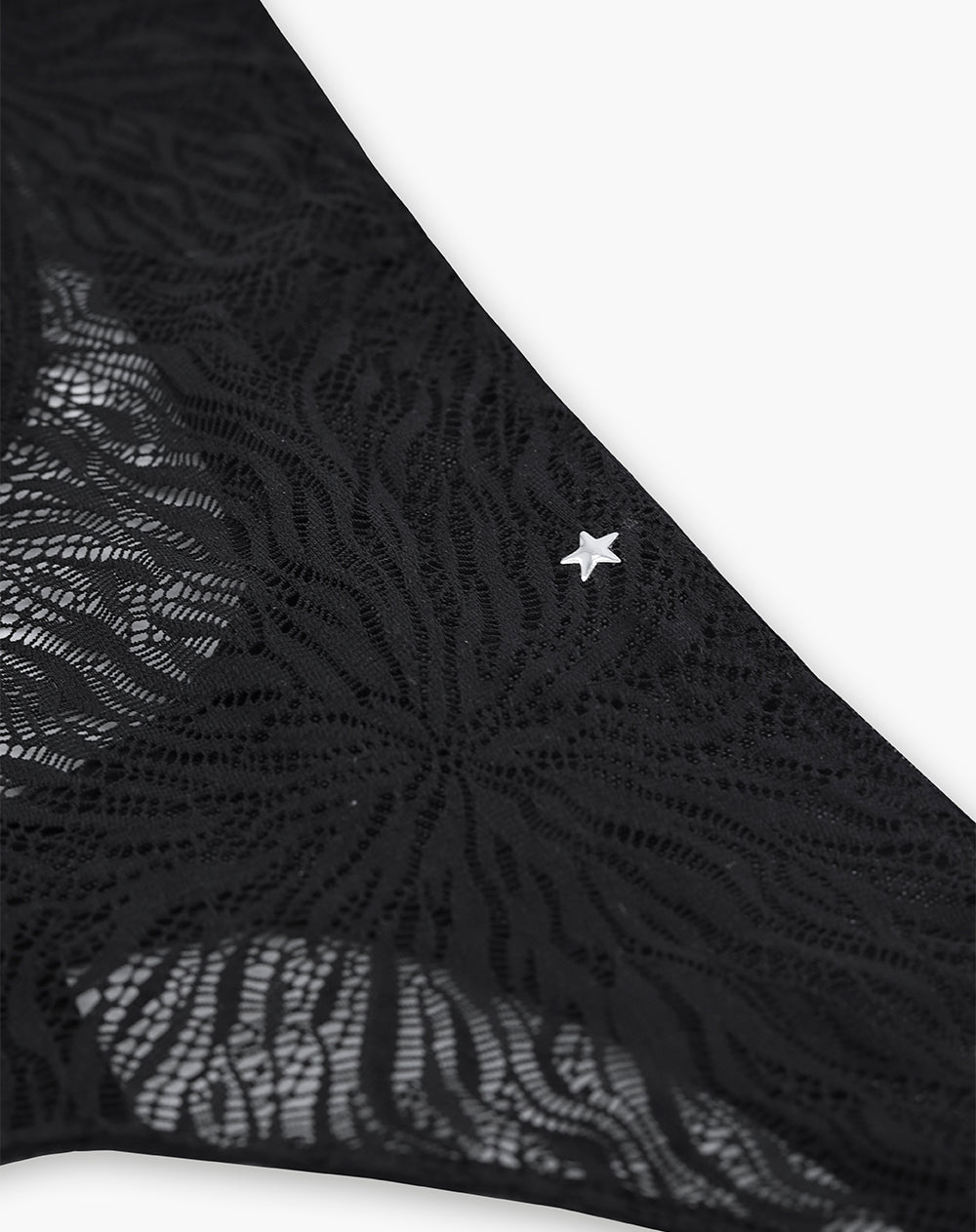 Panty brasilero en punto tiro medio negro