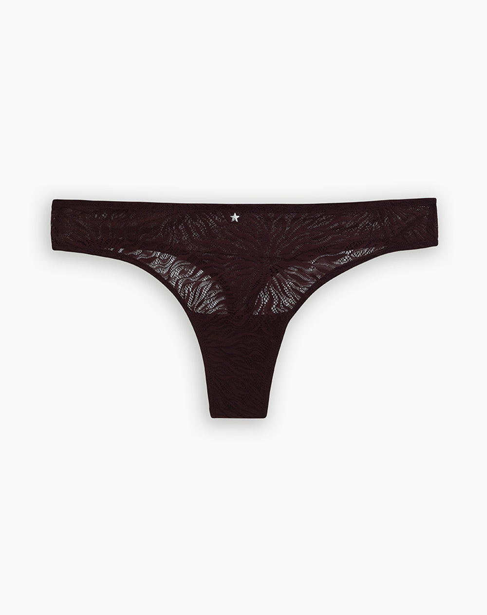 Panty brasilero en punto tiro medio vinotinto