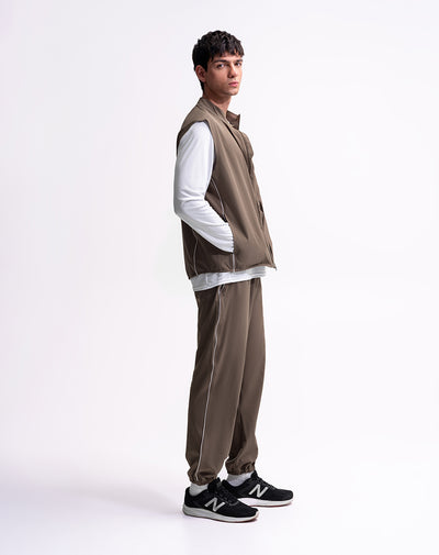 Pantalón deportivo secado rápido café hombre