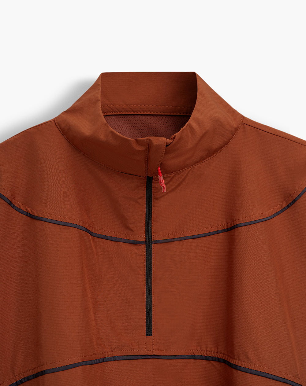 Chaqueta rompevientos terracota mujer