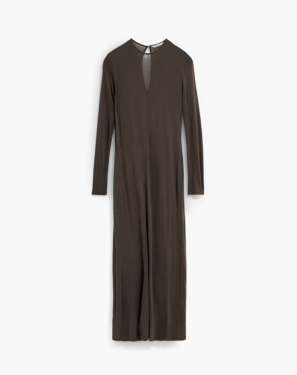 Vestido largo cafe
