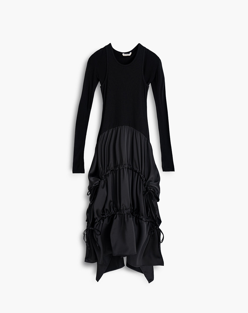 Vestido maxi + buzo crop tejido de punto Ana Beliza