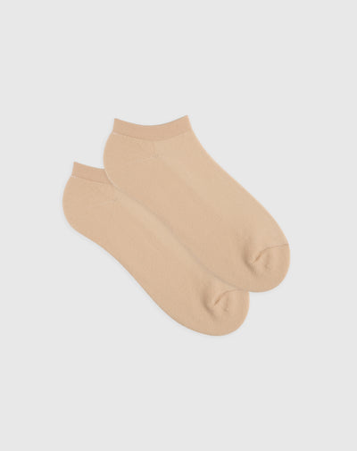 Medias para mujer tobilleras cortas acolchadas caqui