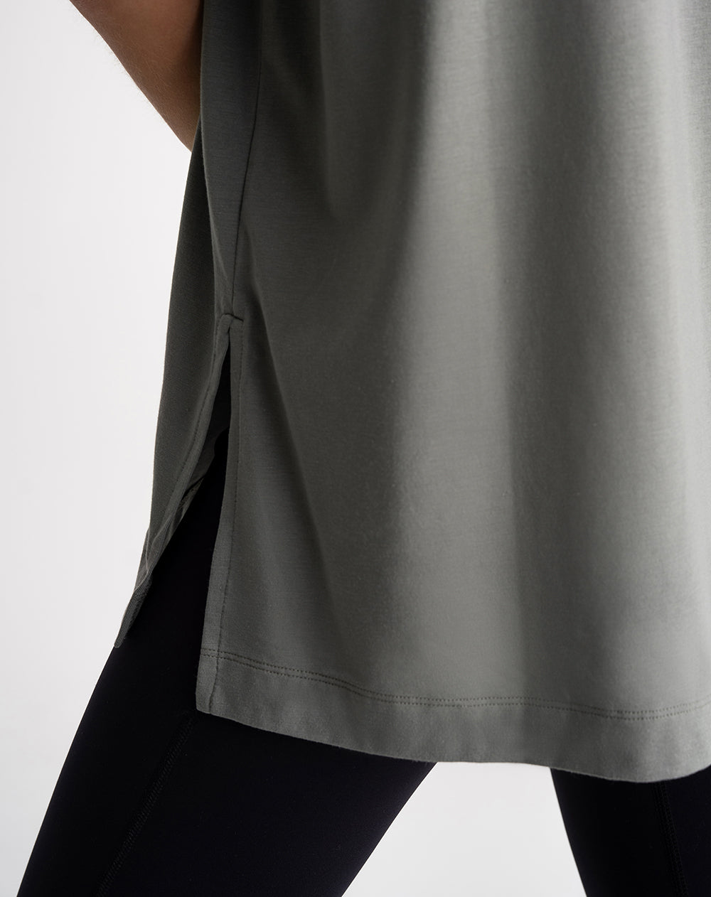 Camiseta oversized fit manga corta verde