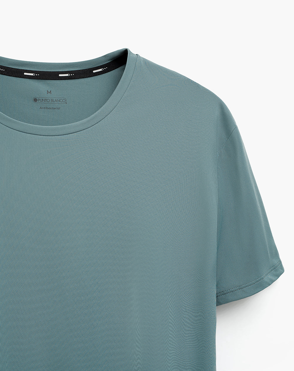 Camiseta deportiva control humedad gris verdoso mujer
