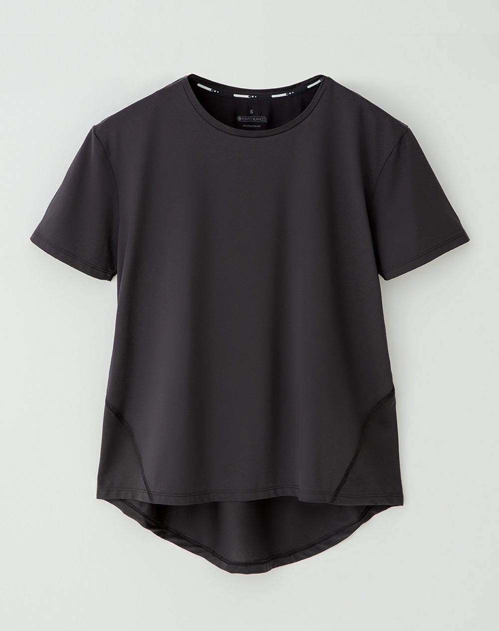 Camiseta deportiva control humedad negra mujer