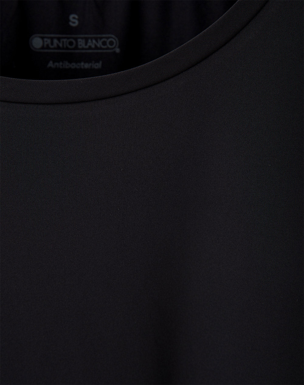 Camiseta deportiva control humedad negra mujer