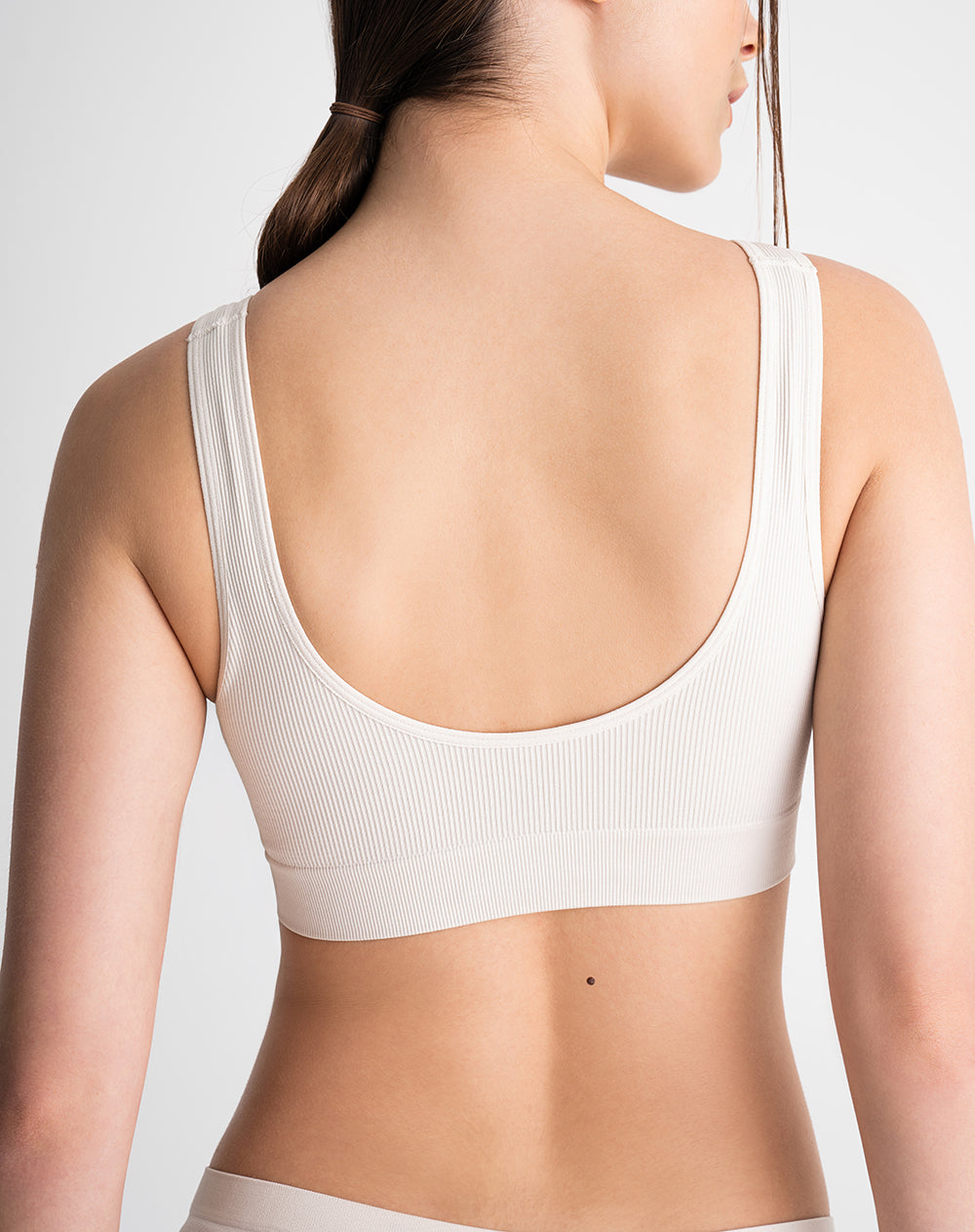 Top soporte medio seamless caqui