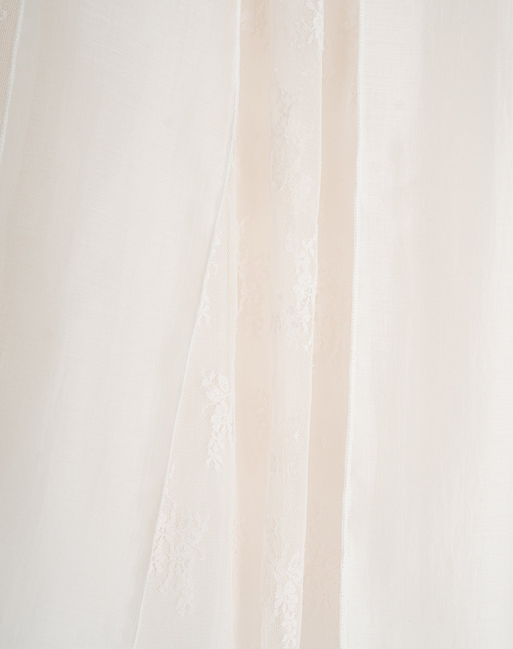 Falda larga tiro alto con encaje Ana Beliza