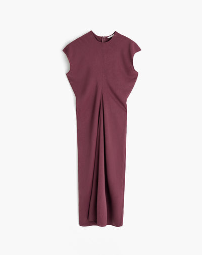 Vestido medio vino tinto