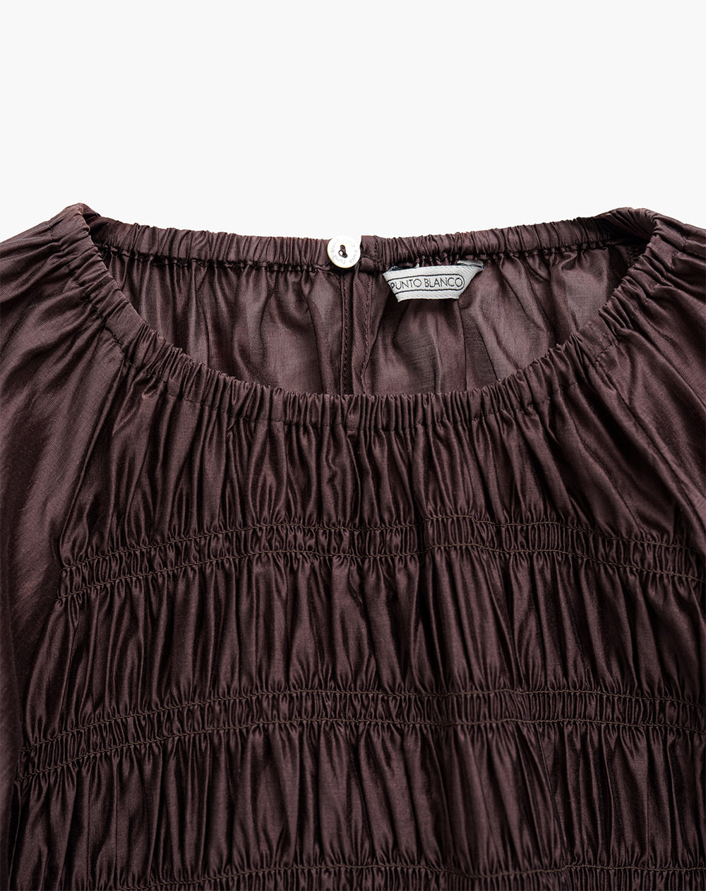 Camisa oversized fit manga larga cafe