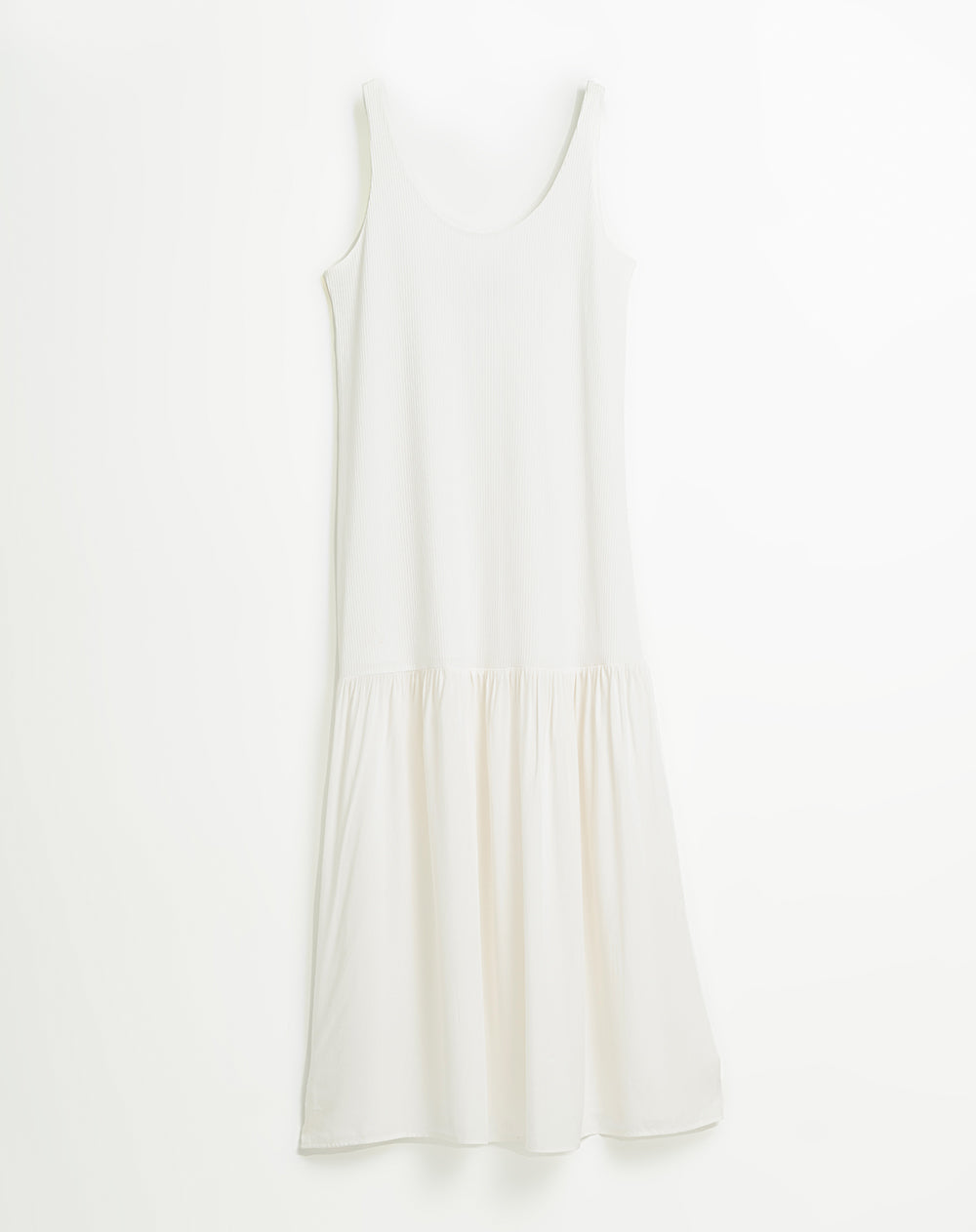 Vestido midi crudo mujer