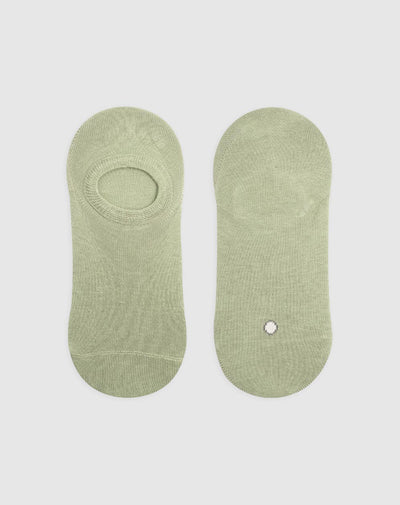 Medias para mujer tobilleras cortas en algodón verdes