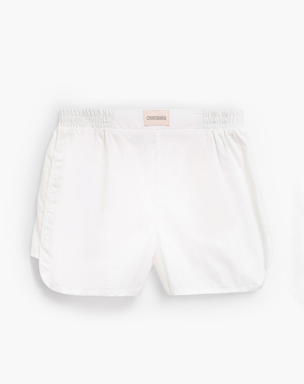 Camisa + short de pijama blanco mujer