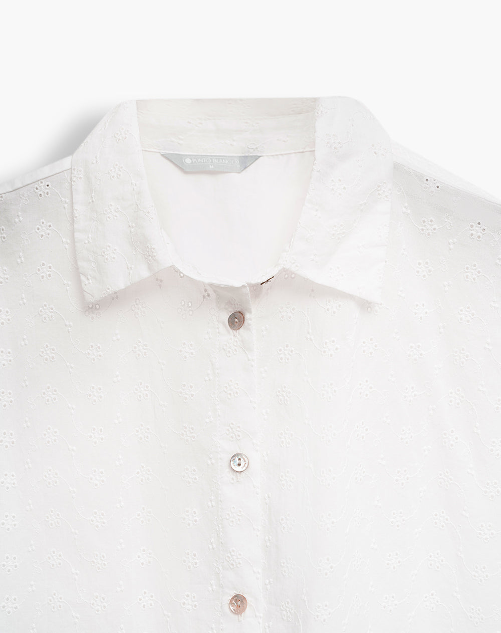 Camisa + short de pijama blanco mujer