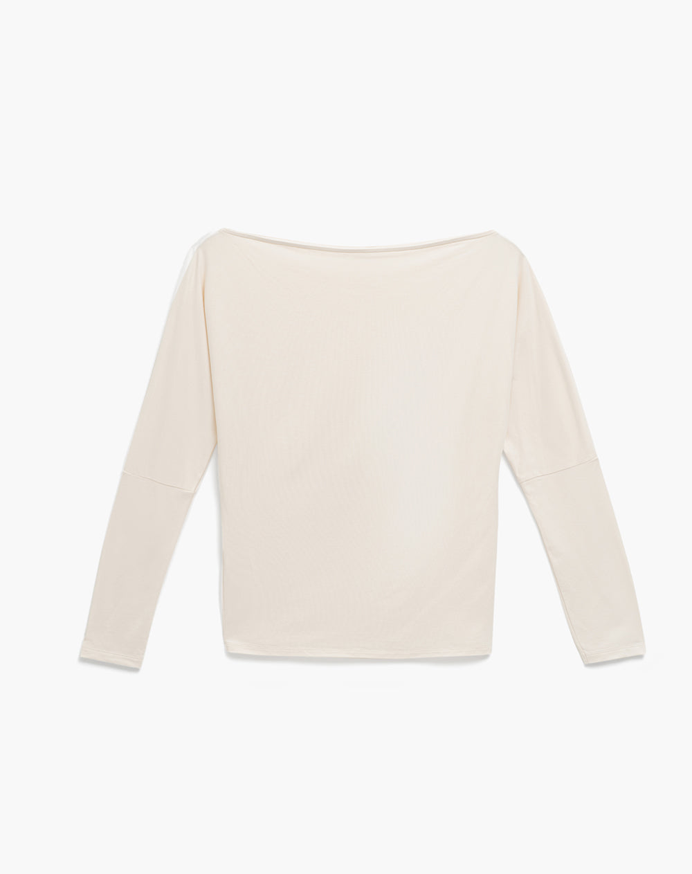 Camiseta regular fit manga larga avena