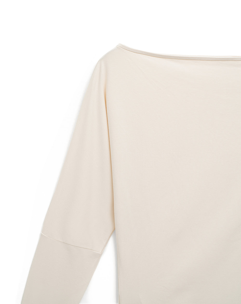 Camiseta regular fit manga larga avena