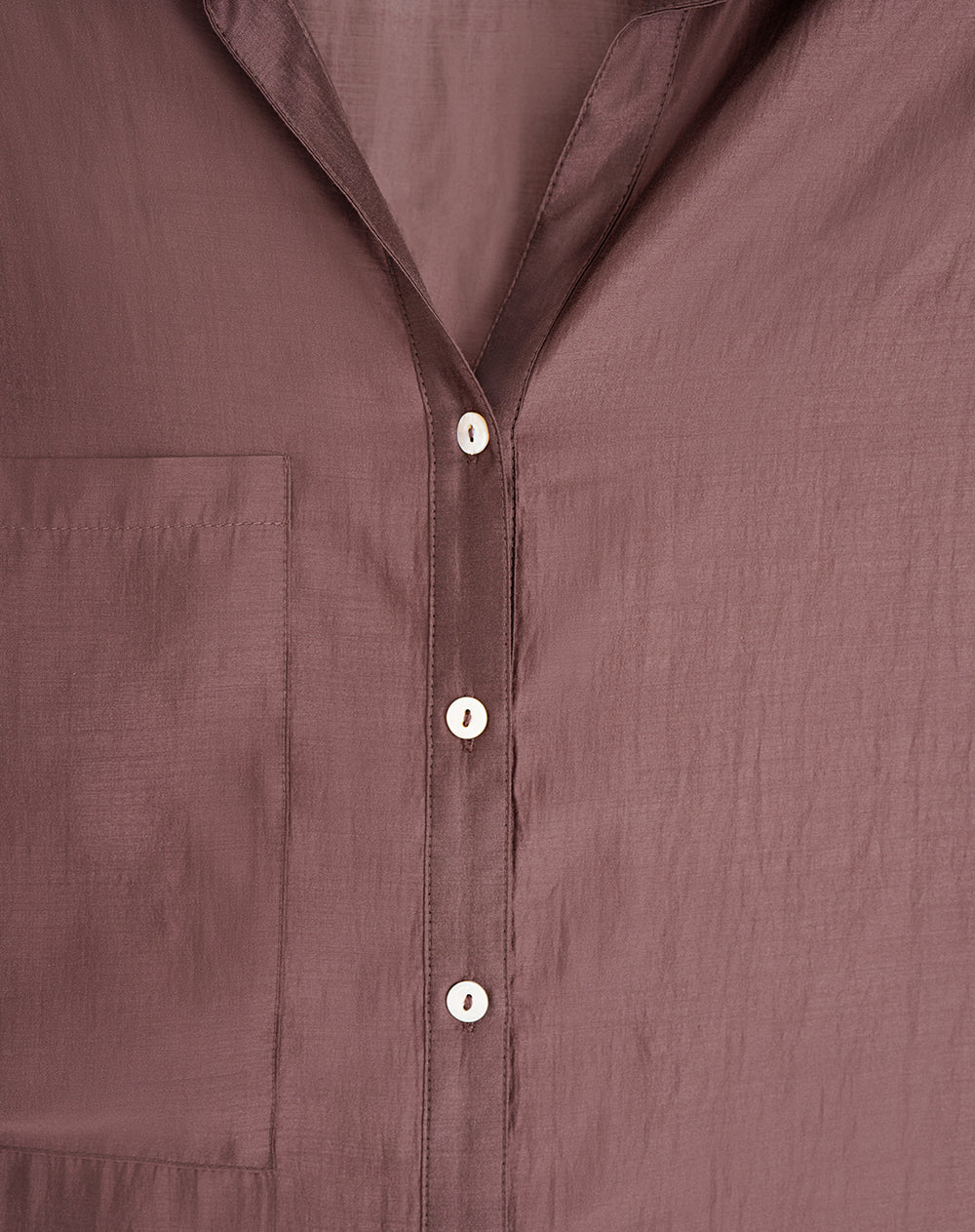 Camisa manga larga oversize transparencia vinotinto mujer
