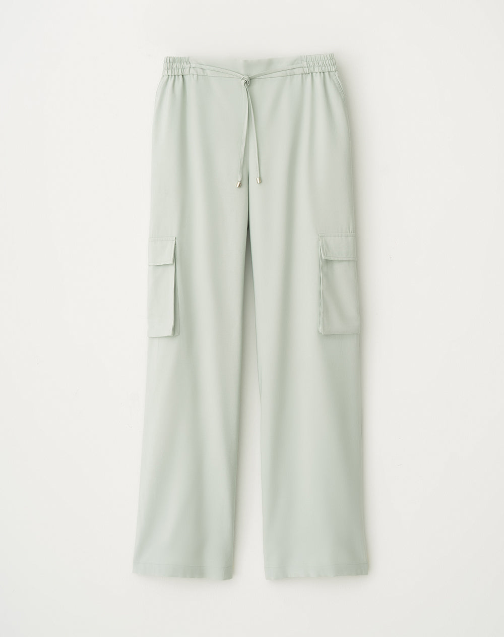 Pantalón regular fit tiro alto verde