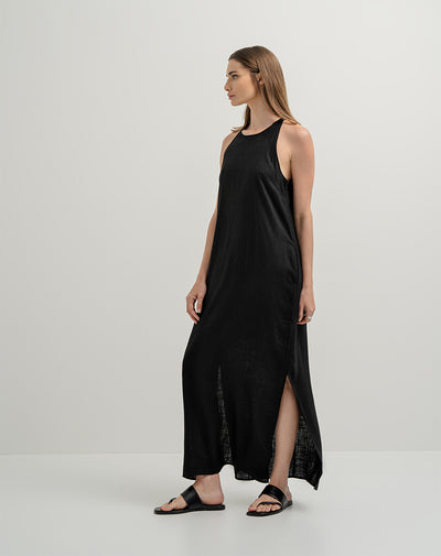 Vestido largo negro